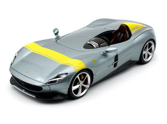 Bburago 16013 Ferrari R&P Monza SP-1 'Icona' Special - Silver 1/18