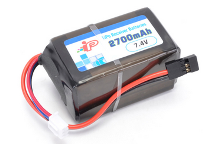 Intellect 2700-2s 2700MAH 7.4V RECEIVER HUMP PACK w/JR Connector