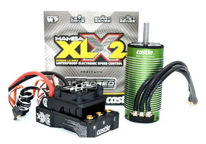 Castle Creations 010016702 Mamba XLX 2 8S Brushless ESC with 1100kv Brusheless Motor