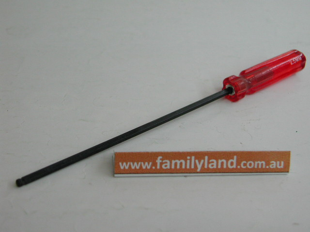 Du-Bro 450 2.5mm Ball Wrench (3.0mm Socket Head) (QTY/PKG: 1 )