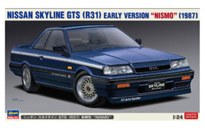 Hasegawa 20378 Nissan Skyline GTS (R31) Early Version "NISMO" (1987) Plastic Model Kit 1/24