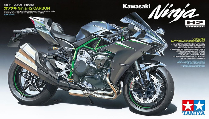 Tamiya 14136 Kawasaki Ninja H2 Carbon 1/12