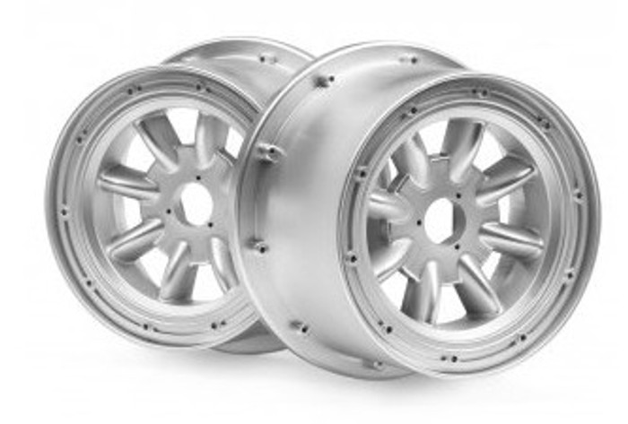 HPI 115766 ML-8 WHEEL SILVER (120x75mm/2pcs) 1/5