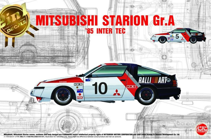 NuNu 24031 Mitsubishi Starion Gr.A '85 INTER TEC 1/24