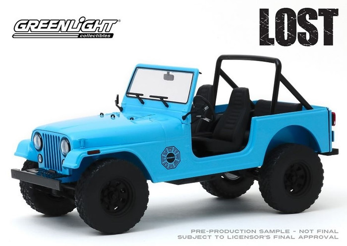 Greenlight 19064 Lost (2004-10 TV Series) 1977 Jeep CJ-7 Dharma 1/18