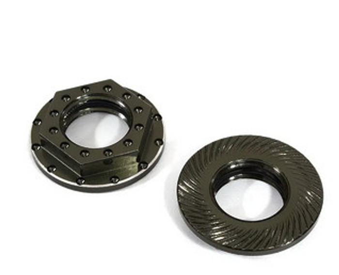 Integy 29354BLACK 17mm PRO Wheel Nut (2) for most 17mm x 1.25-pitch Hex Hub