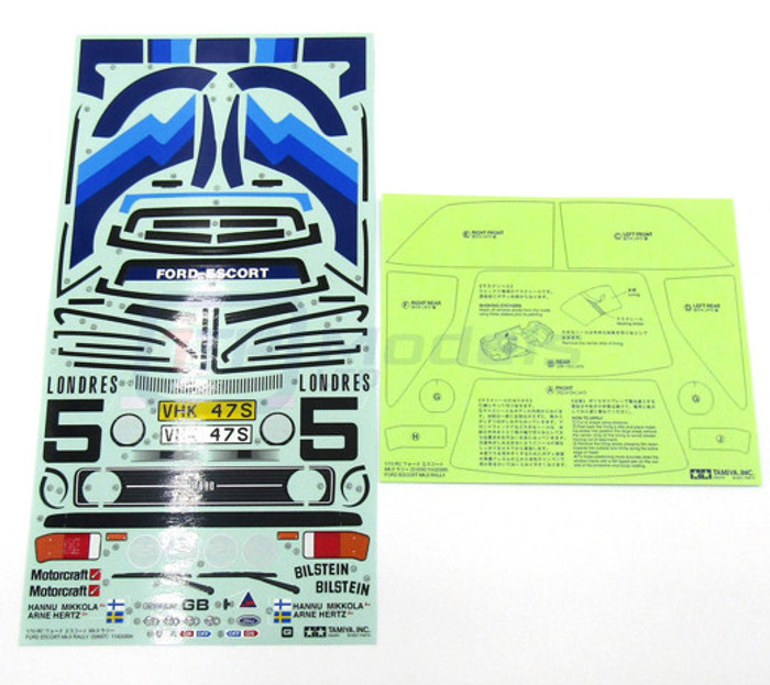 Tamiya 9490024 Decal & Masking for Ford Escort Mk.II Rally