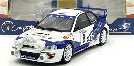 Solido 1807403 Subaru Impreza S5 WRC '99 - Rally Azimut Di Monza 2000 - V.Rossi/ C.Cassina #8 1/18