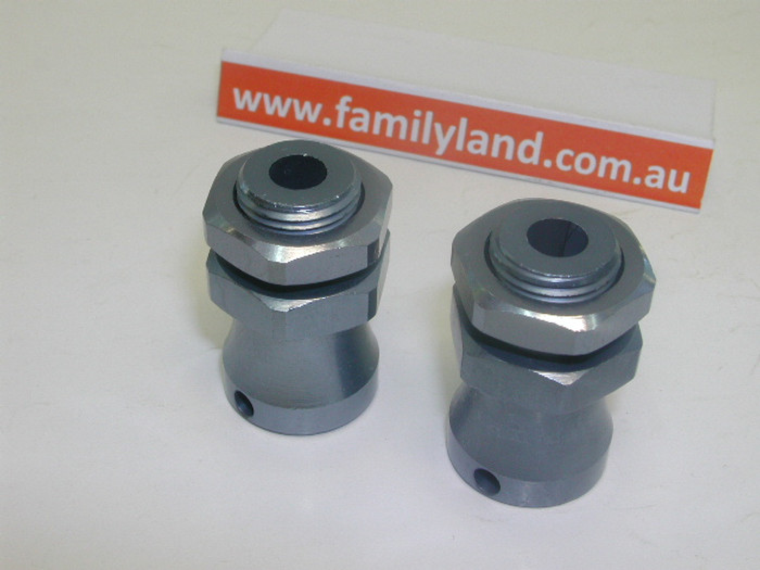 Caster Racing K8-0077 Wheel Hub& Nut grey1 pair/15mm extension