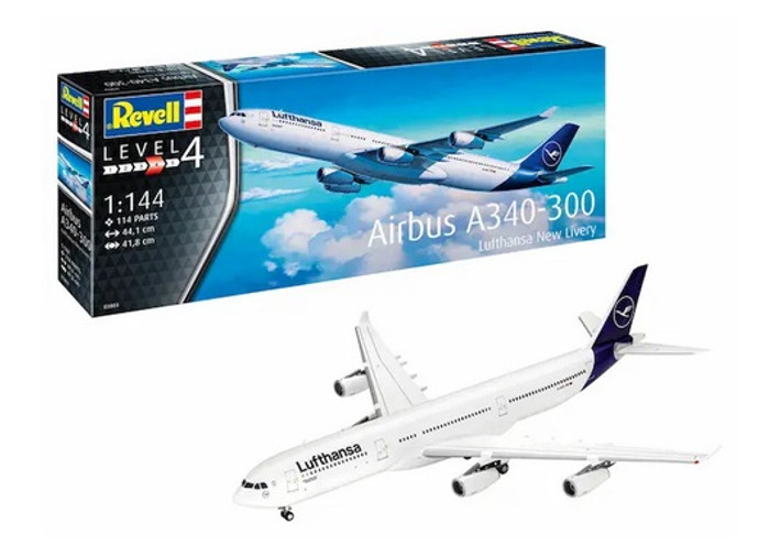 Revell 03803 Airbus A340-300 "Lufthansa" New Livery 1/144