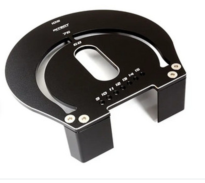 Integy 31545BLACKSILVER Aluminum Wheel Well Marker for 1/8 Scale On-Road