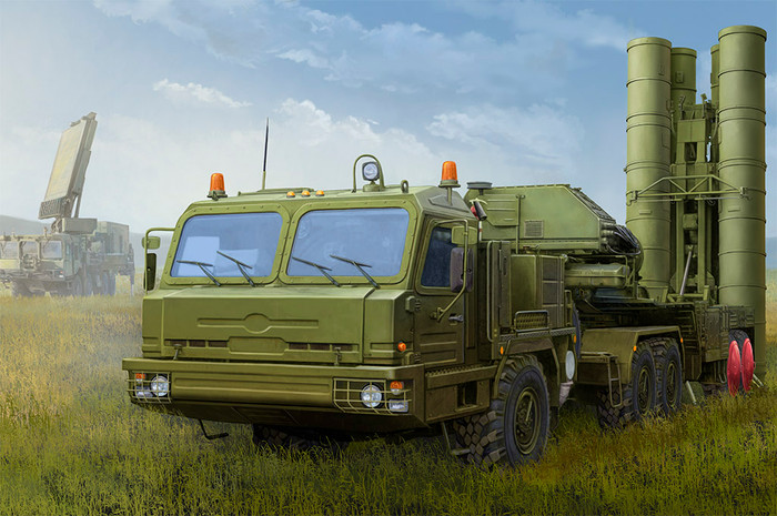 Hobby Boss 85517 Russian BAZ-64022 with 5P85TE2 TEL S-400 1/35