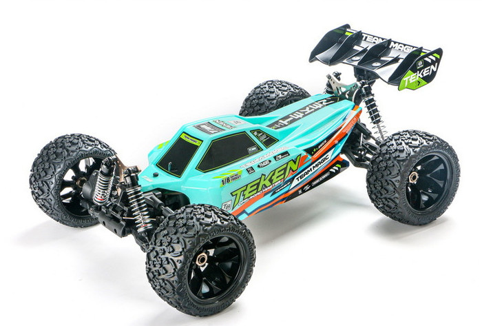 Team Magic 1/8 XL Electric - 4WD Truggy - RTR - 2500kV Brushless Motor - 4S - Waterproof - TEKEN Blue