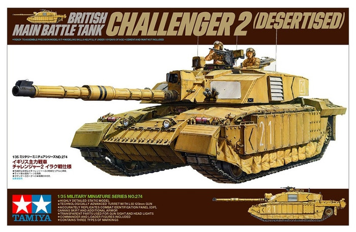 Tamiya 35274 British Main Battle Tank Challenger 2 (Desertised) 1/35