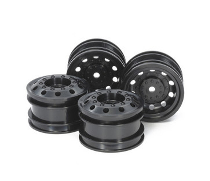 Tamiya 54741 On Road Racing Truck Wheels Black F&R 1/10