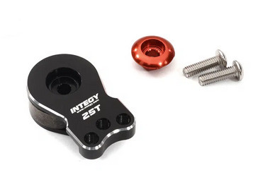 Integy 32306BLACK Universal Alloy Servo Saver 25T for Futaba Servo (r=16, 18mm)
