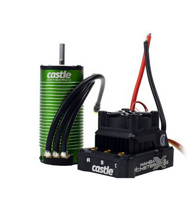 Castle Creations 010-0165-05 Mamba Monster X 8S ESC with 1520-1650Kv Sensored Motor