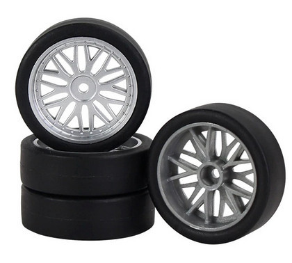 LDRC LA0034-1 LD18 Drift Tyres MTD Silver Wheels 4pcs