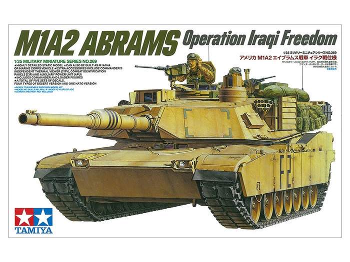 Tamiya 35269 M1A2 Abrams Main Battle Tank Operation Iraqi Freedom 1/35