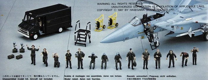 Hasegawa 35007 U.S. Pilot/ Ground Crew Set 1/72