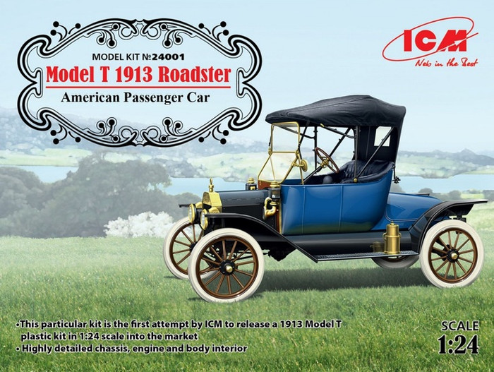 ICM 24001 Model T 1913 Roadster American Passenger Car 1/24