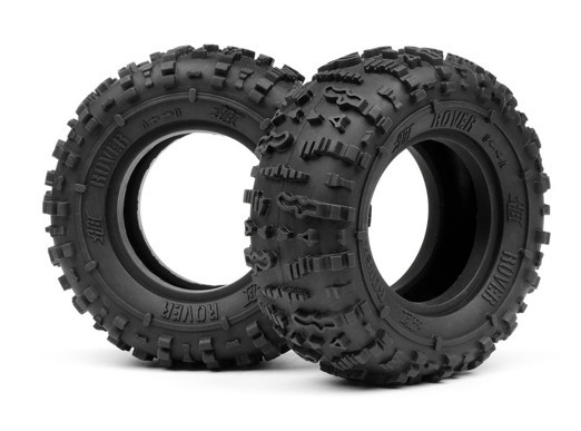 HPI 67913 ROVER 1.9in TIRE (Red/Rock Crawler/2pcs) 1/16