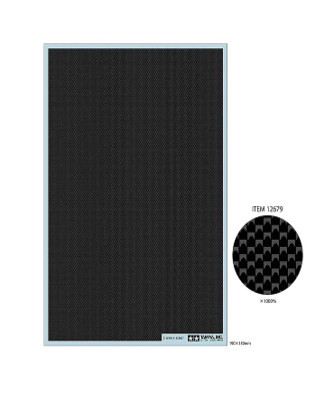Tamiya 12679 Carbon Pattern Decal Set Plain Weave/Fine (130x190mm)