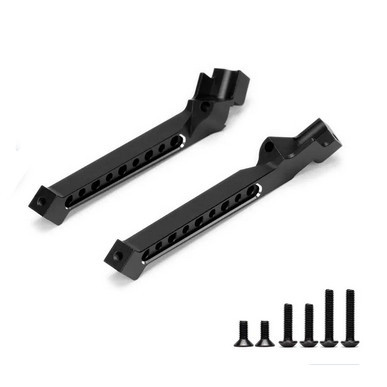Integy 32480BLACK Alloy Rear Tower Chassis Braces for Traxxas 1/8 Sledge 4WD Truck 9521