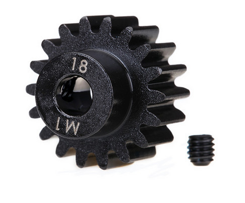 Traxxas 6491R 18T Machined Pinion Gear (1.0 Mod) 5mm Bore