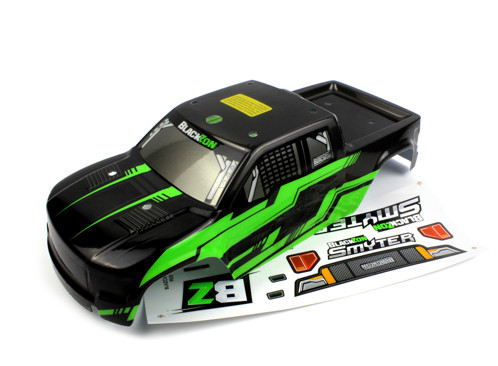 Blackzon 540175 Smyter MT Painted Body (Black/Green) 1/12