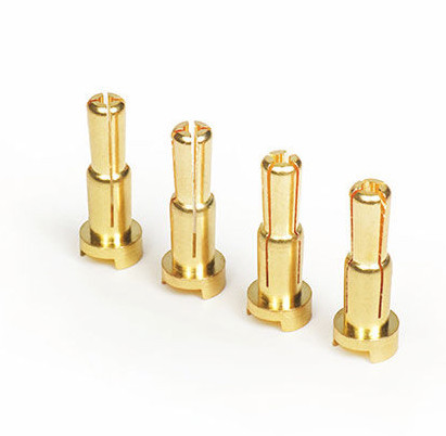 Koswork 05031-45FOUR 4mm/5mm Gold Bullet Connector/Plug (4)