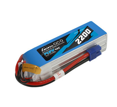 Gens Ace 6S2200 6S 2200mAh 22.2V 45C Soft Case LiPo Battery (EC3)