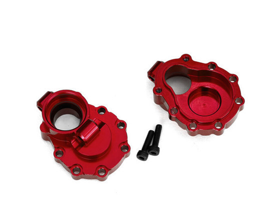 Traxxas 8253R Portal Housing, Inner (Rear), 6061-T6 Alu (Red-Anodized)