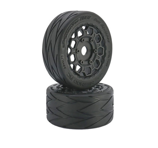Method RC MTD1400 Velociter 45/100 Belted On-Road Tyres Mounted on Hive Wheels, Arrma Infraction/Felony 6S