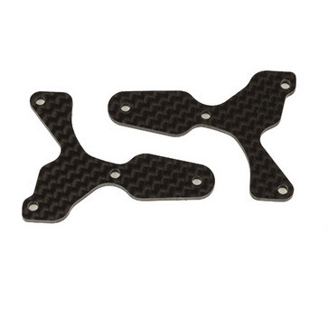 Team Associated 81532 RC8B4 FT Front Lower Sus Arm Inserts, carbon fiber, 2.0 mm