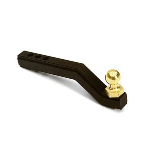 Integy 28068BLACK Rear Bumper Receiving Hitch w/ Ball Mount for Traxxas TRX-4
