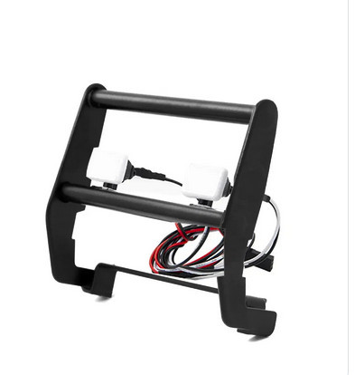 Integy 30976BLACK Realistic Front Alloy Bumper w/ LED for TRX-4 Ford Bronco Style Body (TRX  9224)