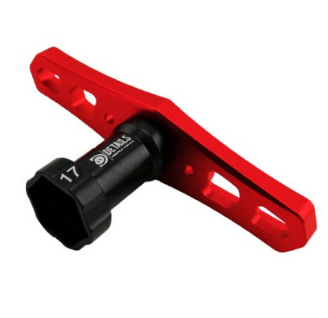 Hobby Details DTT31001A 17mm Hex Nuts Wrench Red Handle