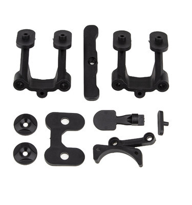 Team Associated 92312 RC10B74.2 Rear Body Mount, Wing Mounts, Bumper, Fan Mount