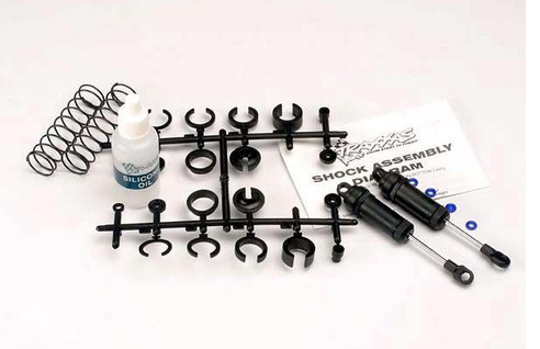 Traxxas 3760 Long Black Front Ultra Shocks with Springs (2)