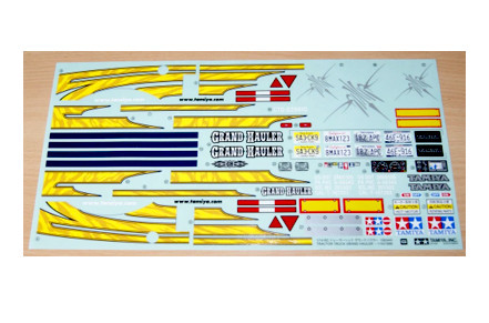 Tamiya 1421666 Sticker Sheet for Grand Hauler Truck 1/14