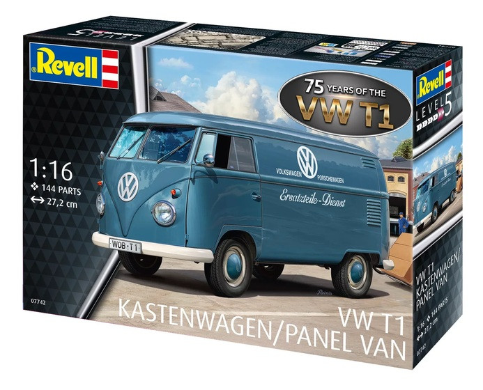 Revell 07742 VW T1 Kastenwagen/ Panel Van - 75 Years Of The VW T1 1/16