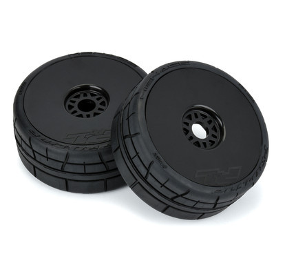 Proline 1023510 Menace HP BELTED Speed Run F/R Tires Mounted 17mm Black (2) 1/8