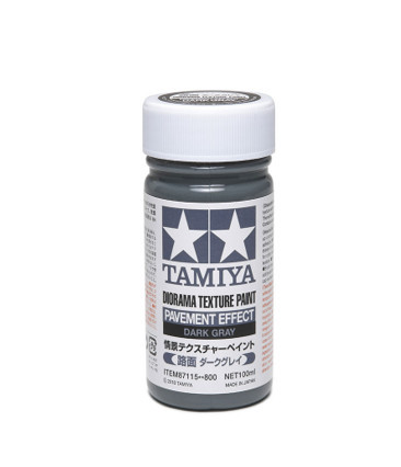 Tamiya 87115 DIORAMA TEXTURE PAINT (PAVEMENT EFFECT, DARK GRAY) 100ml