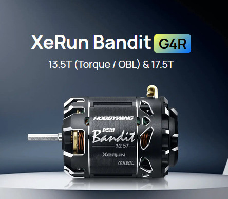 Hobbywing 30401861 XERUN BANDIT 13.5T G4R OBL SENSORED BRUSHLESS MOTOR