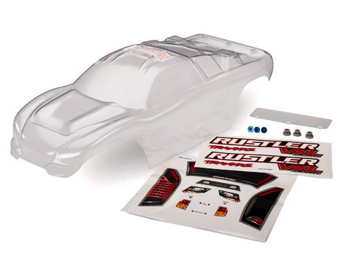 Traxxas 3714 Rustler 2WD Clear Body 1/10