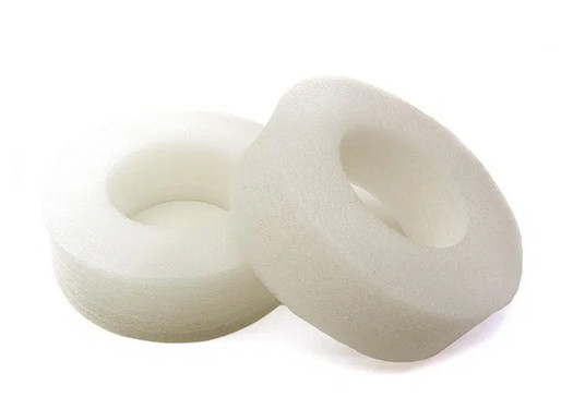 Integy OBM-009 Firm White Foam 105x33mm Tire Insert (2) for 1.9 Size 1/10 Scale Crawler