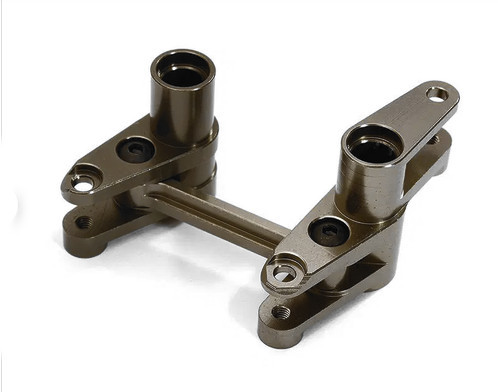 Integy 28427GREY Alloy Steering Bellcrank Set for Traxxas 1/10 4-Tec 2.0 (TRX 8343)