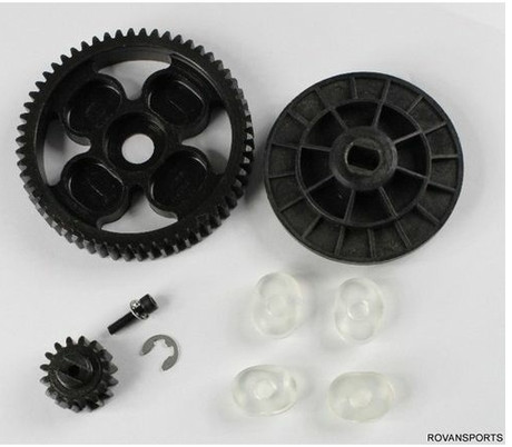 Rovan 95068 Steel Spur Gear 55T & Pinion Gear 19T