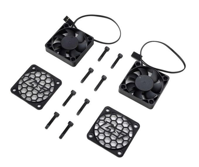 Losi LOS-3765 50mm Replacement Cooling Fan w/Losi Fan Cover, 2pcs, 5IVE-TE